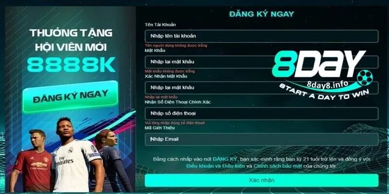 thông tin liên hệ 8Day